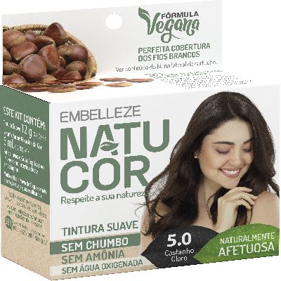 NATUCOR 5.0 CASTANHO CLARO TINTE SUAVE